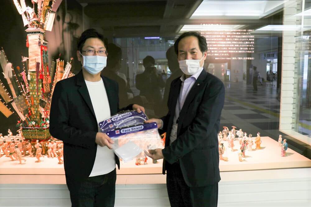 福岡市教育委員会へのフェイスシールド寄付のお知らせ